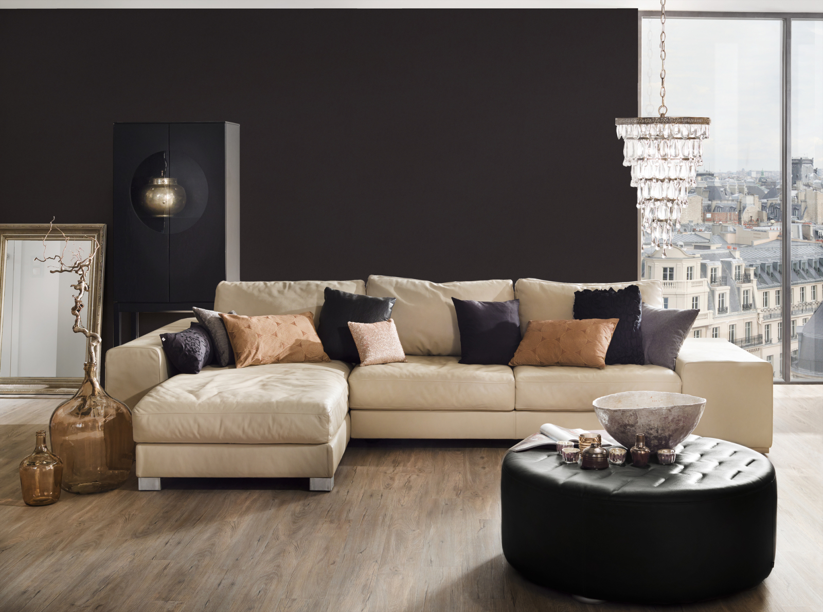 A.S. Creation Vliestapete - schwarz - Design - 10 Meter