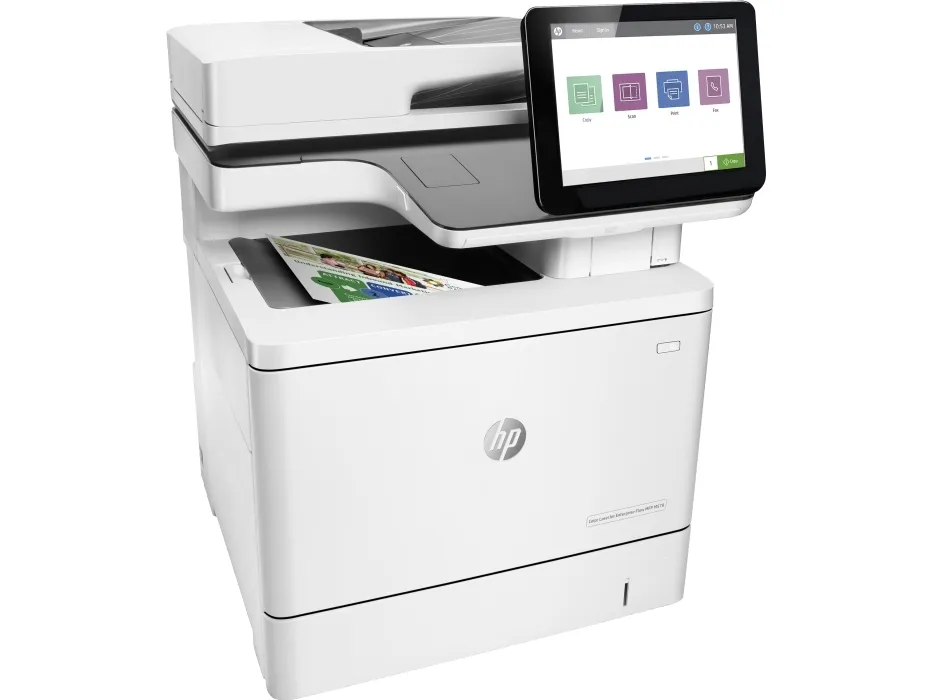 HP LaserJet Enterprise Flow MFP M578c - Multifunktionsprinter - farve - laser - Legal (216 x 356 mm) (original) - A4/Legal (medie) - op til 38 spm (kopiering) - op til 38 spm (udskriver) - 650 ark - 33.6 Kbps - USB 2.0, Gigabit LAN, USB 2.0 vært