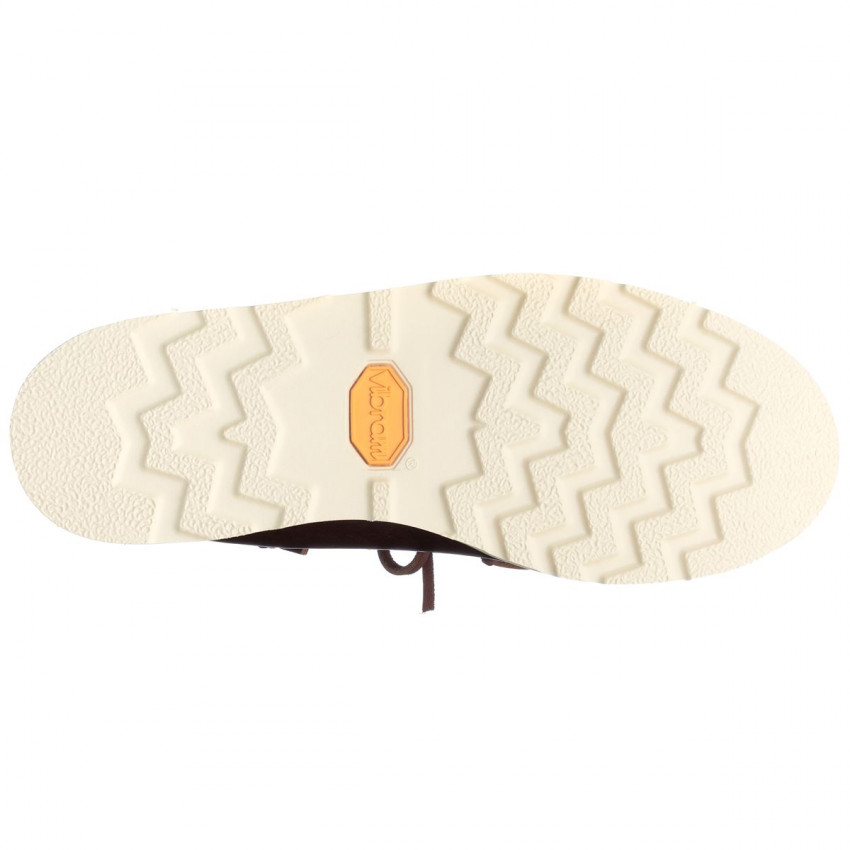 SENECA Brown Cinnamon-Mocassin bicolore en cuir lisse tanné pour homme