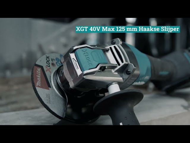 Makita GA044GZ XGT 40V Max Li-Ion accu haakse slijper body - X-Lock - 125mm