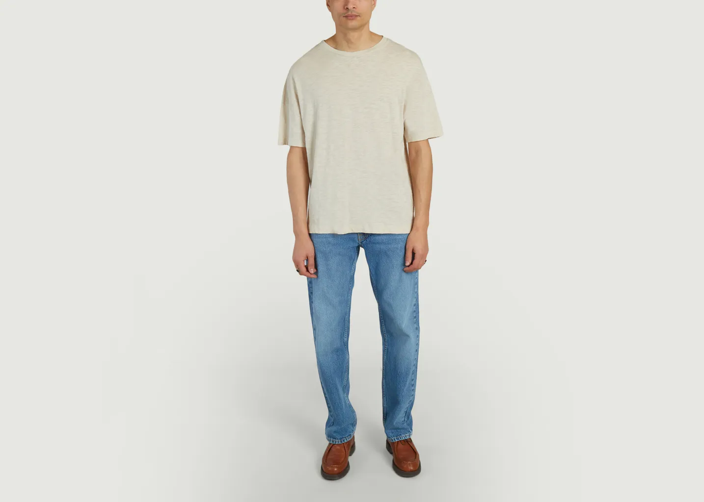 T-shirt droit en coton Bysapick American Vintage