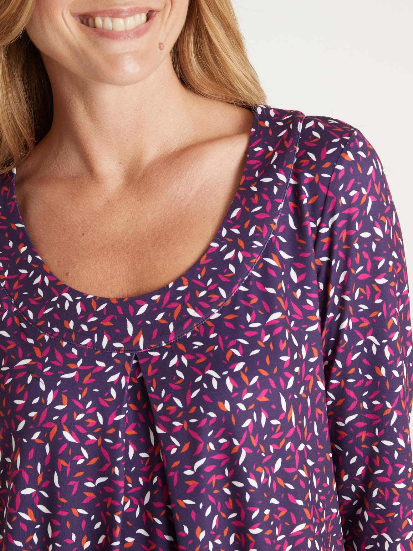 Tee-shirt tunique, manches longues