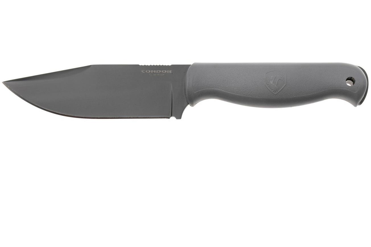 Condor Fighter Knife CTK1831-4.9RGHC Cerakote 1075, Rhino Gray Polypropylene, vaststaand mes