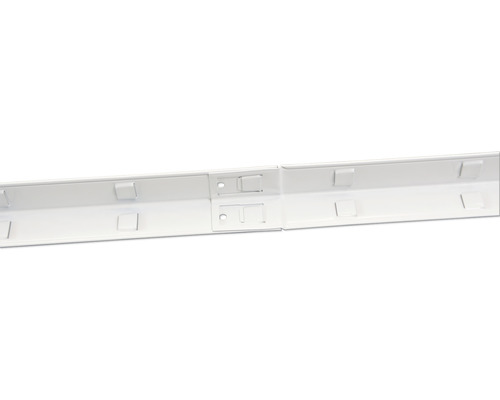 Schulte insteek-basisstelling, wit, 180x80x35 cm, 4 legplanken, gedeelde hoekprofielen, draagvermogen 240 kg