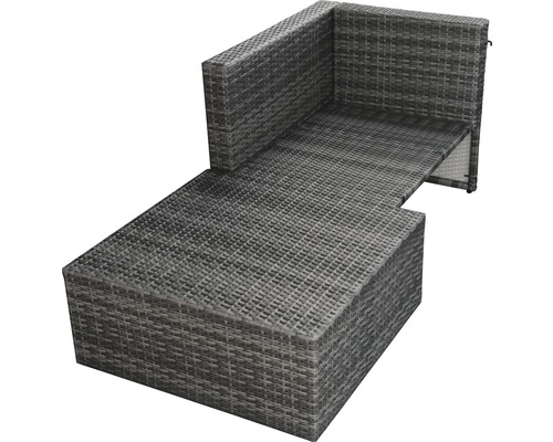 Garden Place Relax 5-zits 2-delige tuinmeubelset inclusief zitkussens, aluminium, polyrotan, tweekleurig licht- en donkergrijs