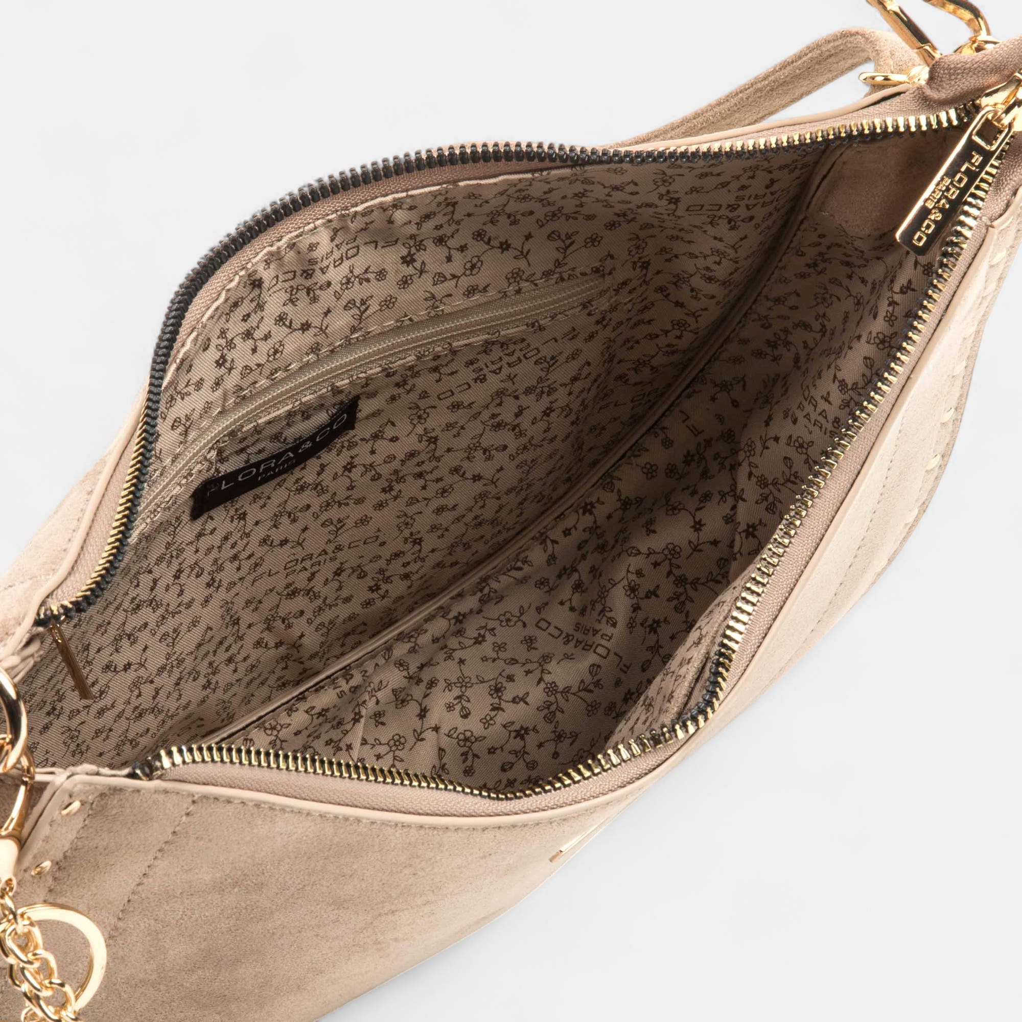 Sac bandoulière beige