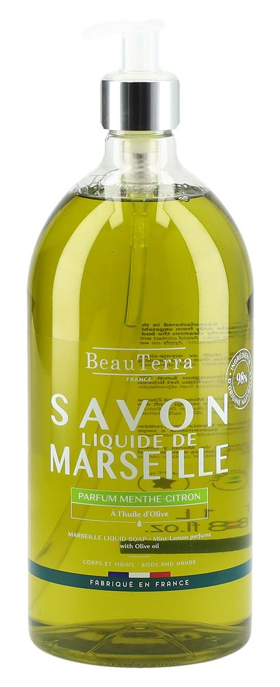 BEAUTERRA Flüssigseife Marseille liq Minze Zitrone Fl 1000 ml