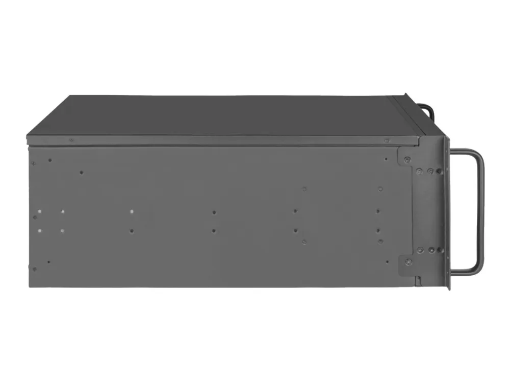 SilverStone RM42-502 - Rack-monterbar - 4U - SSI EEB - ingen strømforsyning (ATX / PS/2) - sort - USB/Lyd