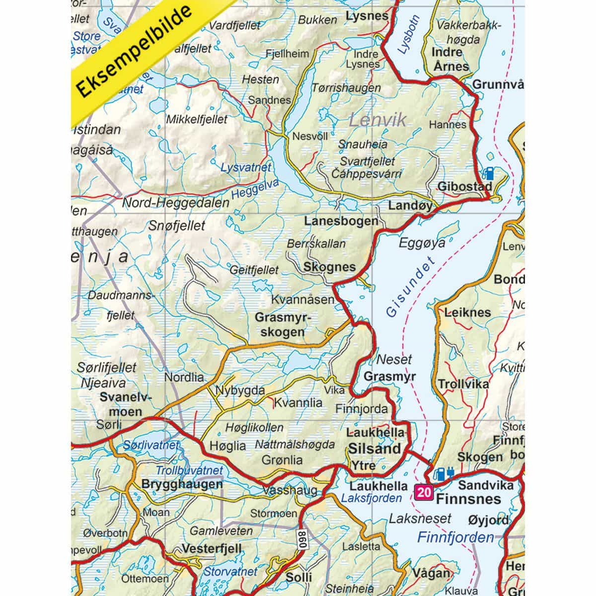 Nordeca Opplevelsesguide 1:250 000 Opplevelsesguider