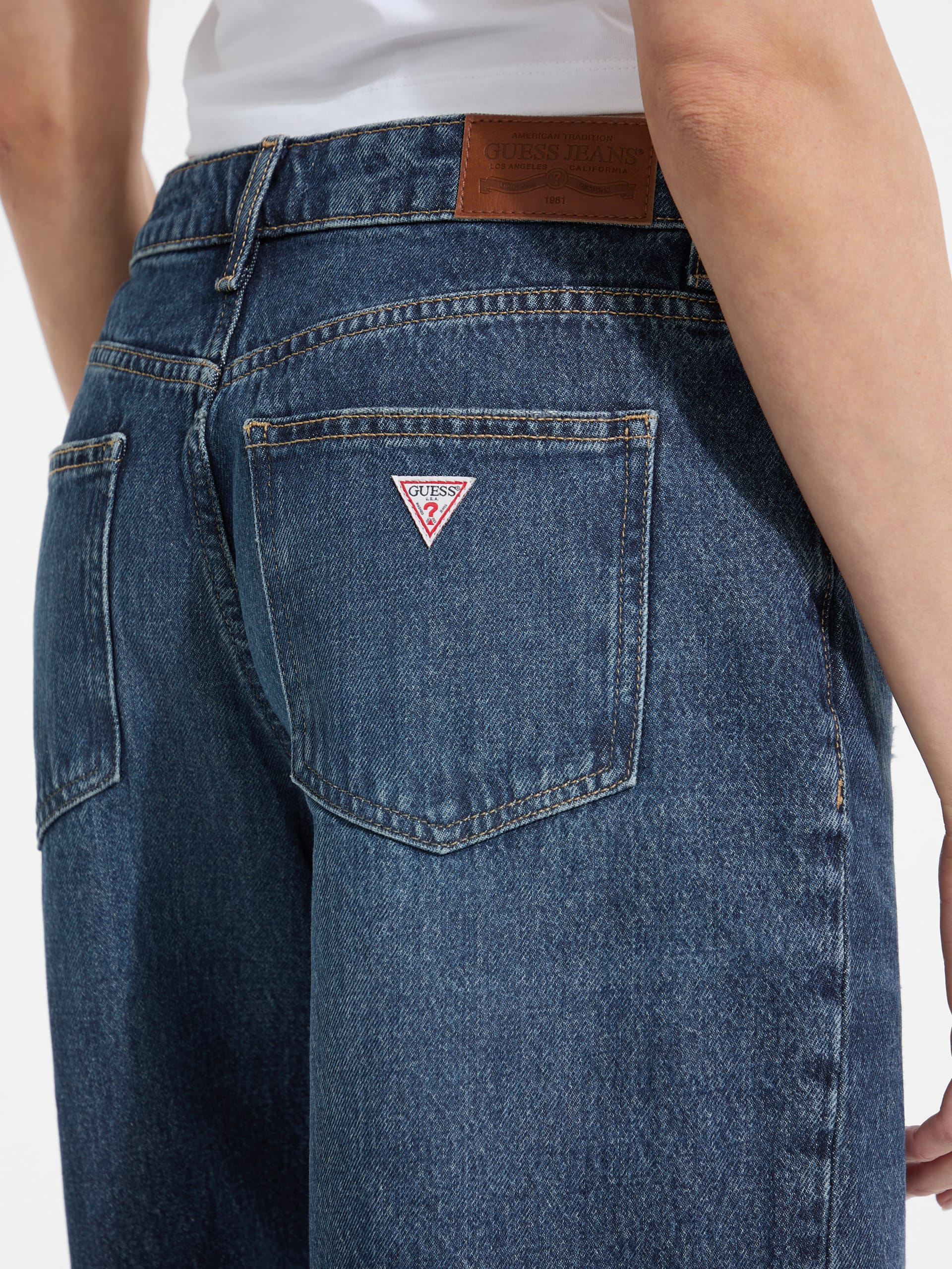 Shorts jeans folgados