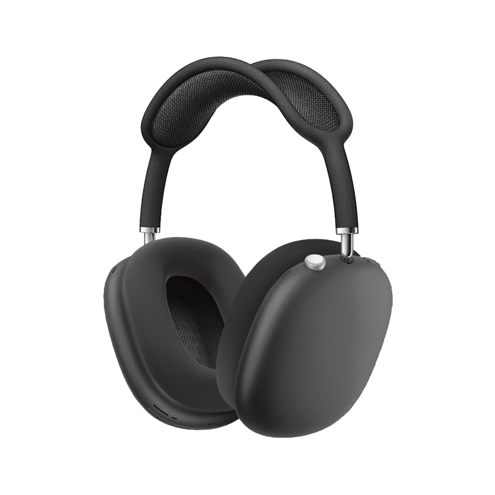(5-tlg.Set) AirPods Max Silikon Hülle Schutz Abdeckung - Schwarz