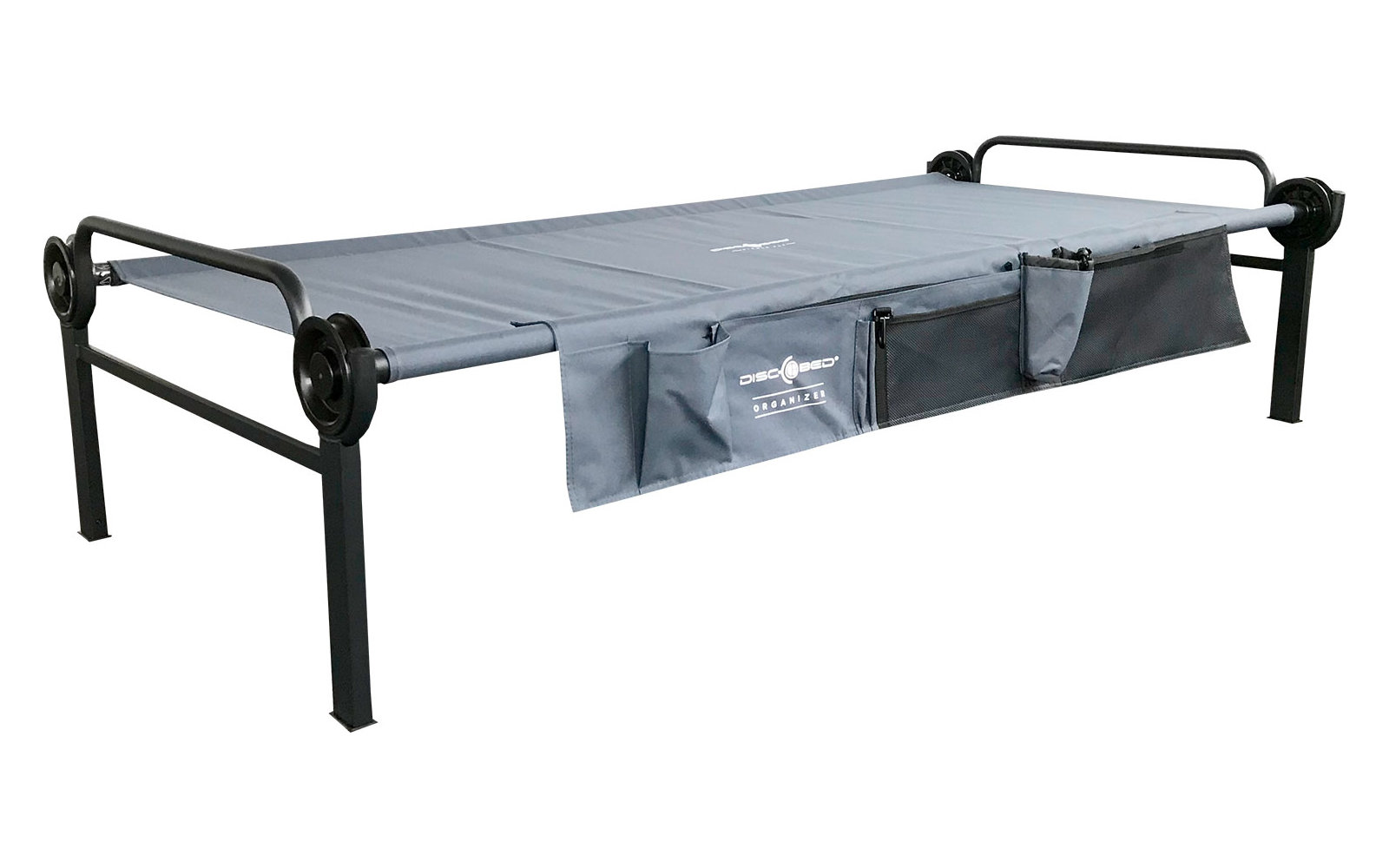 Disc-O-Bed XLT Single Edition Camping Feldbett mit Seitentasche