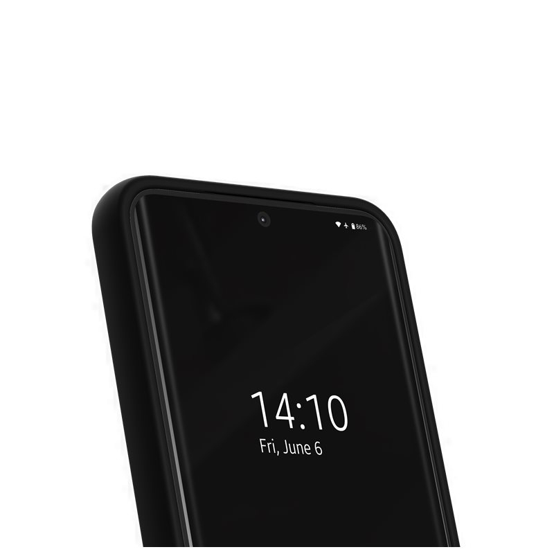 Samsung Galaxy S25  Plus Silikon Hülle Case Designer Recycled MagSafe-Modul (IDSICMS-S25P-01) - Schwarz