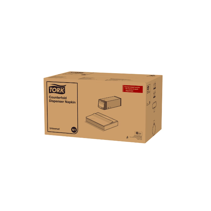 Tork Servetten 10935 7200st Counter fold Dispenser servetten 30x33cm 7200st 1-laags Wit