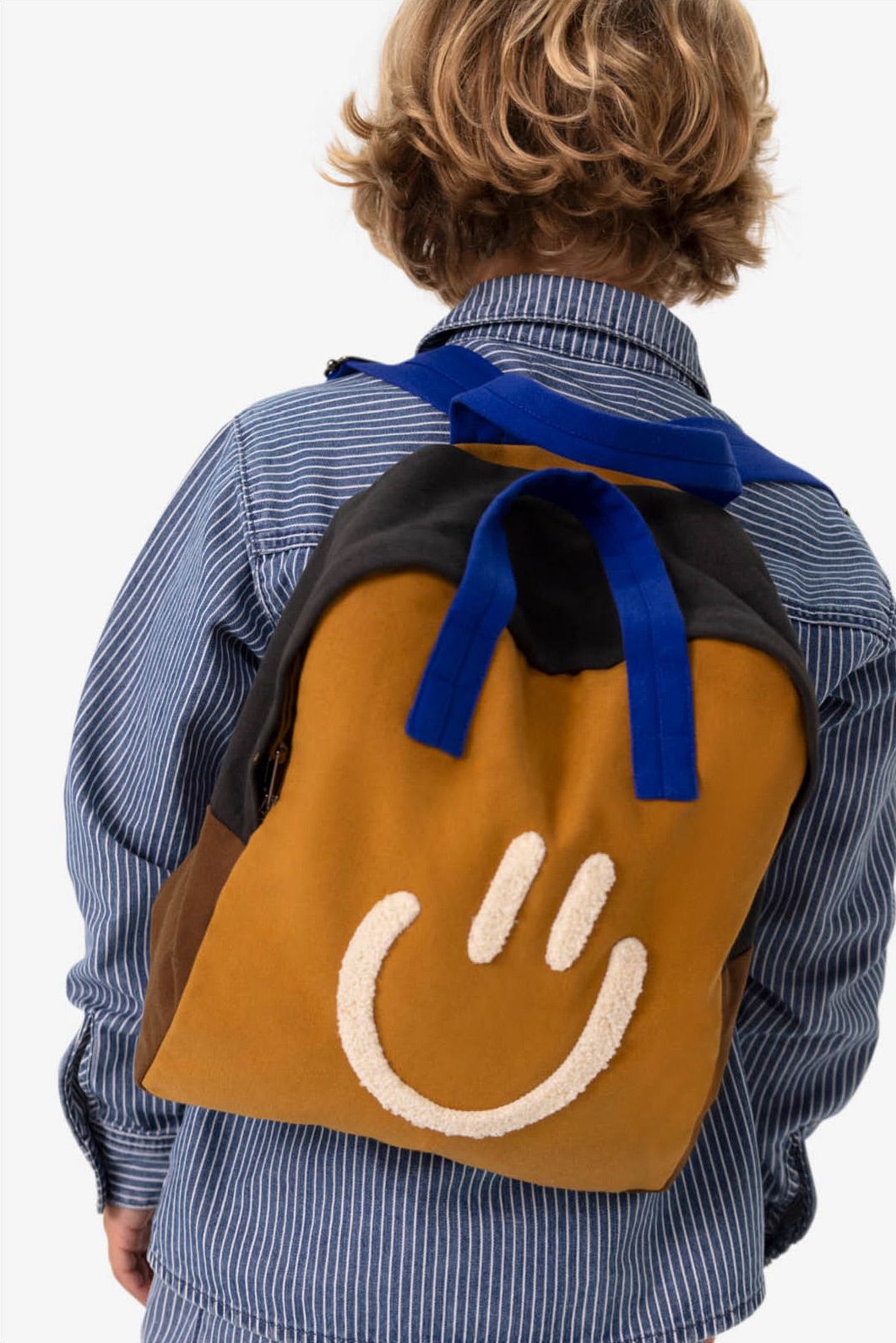 Bruine rugzak met smiley