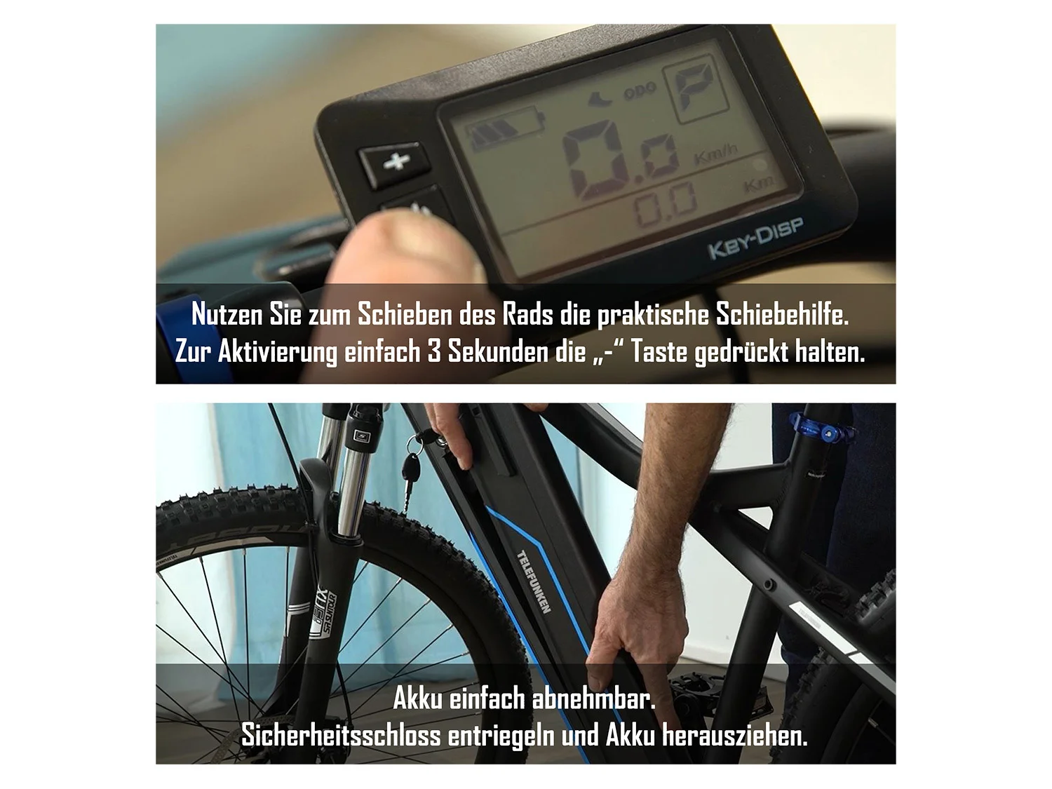 TELEFUNKEN E-Bike Mountainbike &raquo;Aufsteiger M922&laquo;, MTB, 27,5 / 29 Zoll