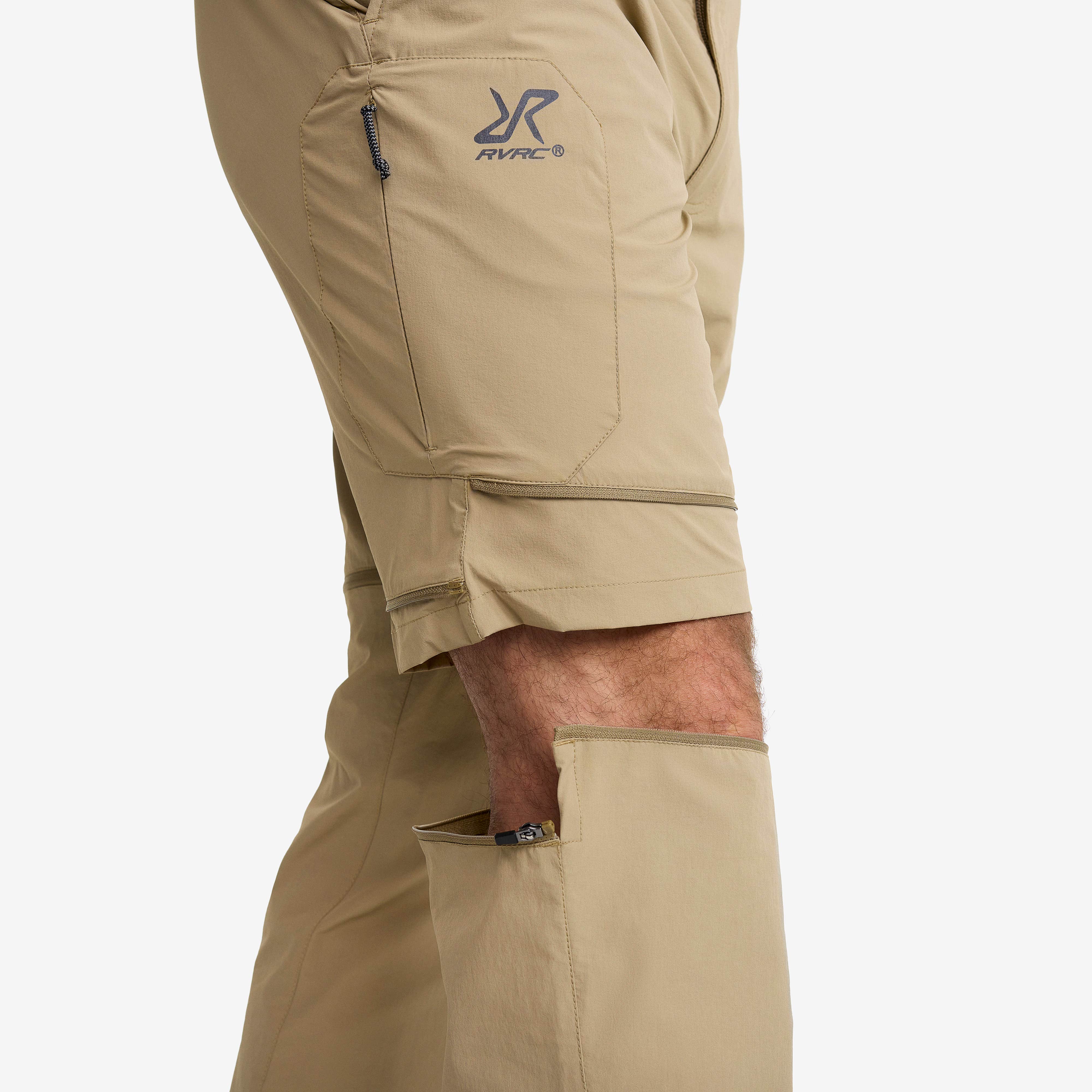 Elevate Hiking Zip-off Pants Herre Khaki
