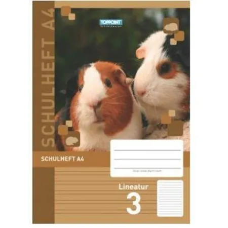 Stylex Schulhefte DIN A4, Lineatur 3, liniert, 3 Stück