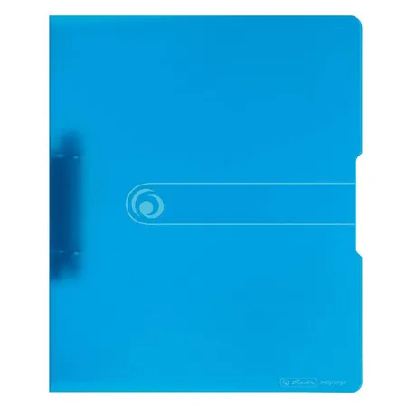 Herlitz Ringbuch PP A4 2 Ringe 16mm transparent blau