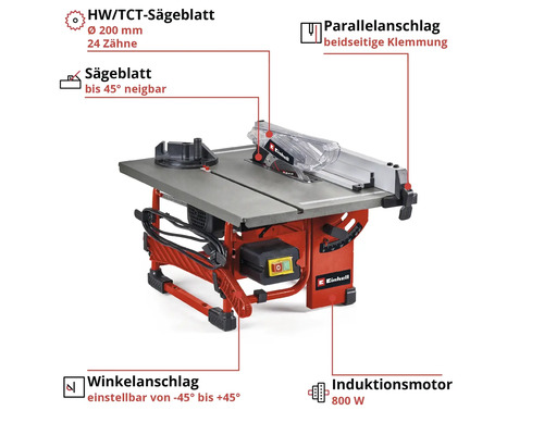 Einhell TC-TS 8 I tafelzaag