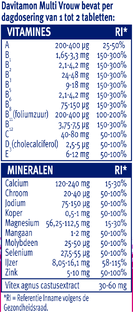 Davitamon Multi Vrouw Tabletten 60TB