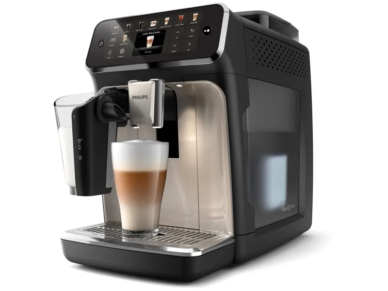 Philips 5500 series EP5547 - Automatisk kaffemaskine med capuccinatore - 15 bar - sort/krombelagt