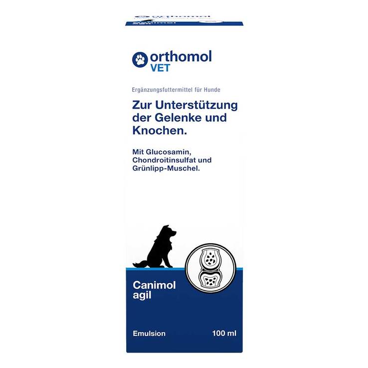 Orthomol Vet Canimol agil Emulsion für Hunde, 100 ml