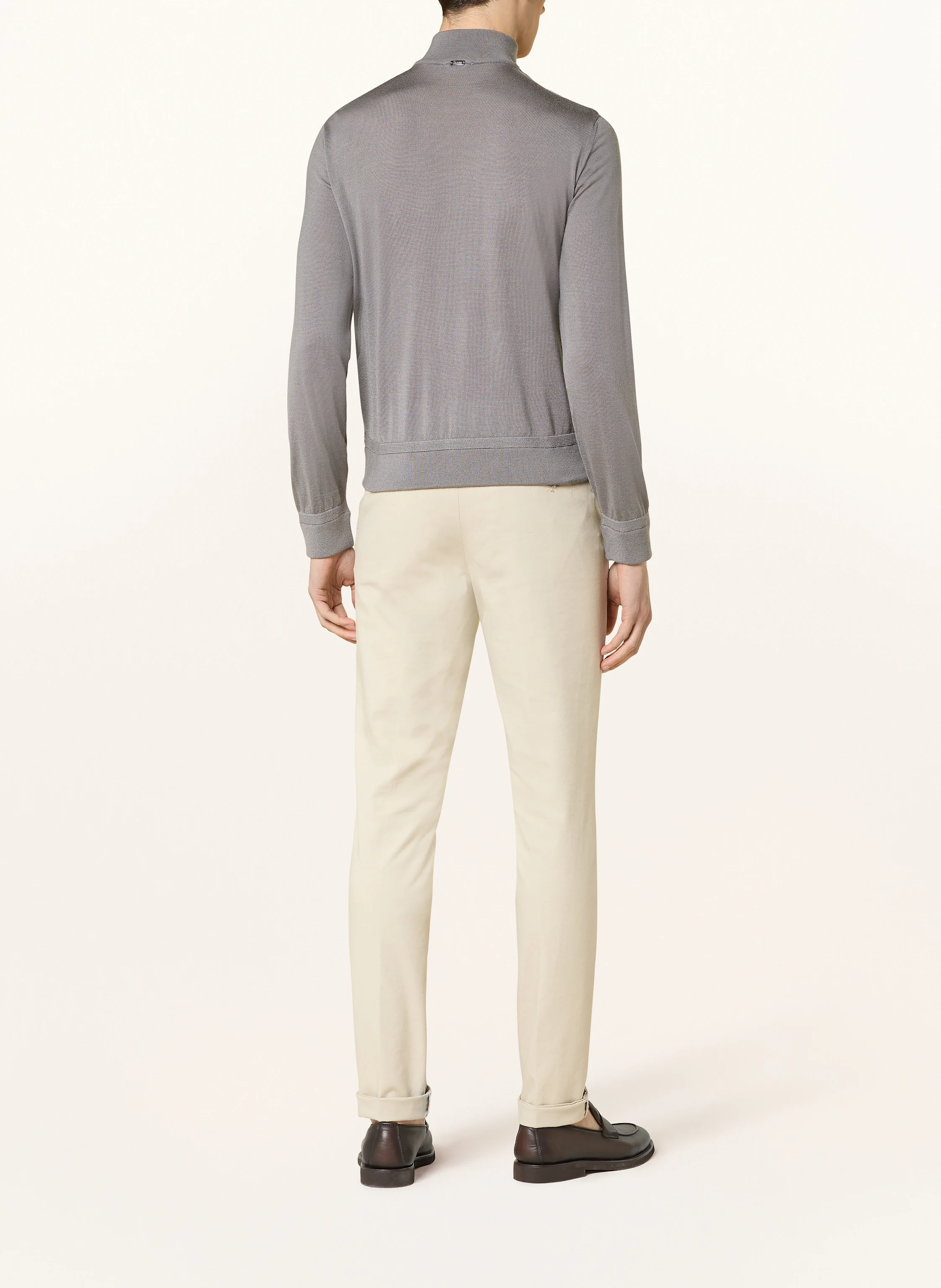 HERNO Strickjacke im Materialmix