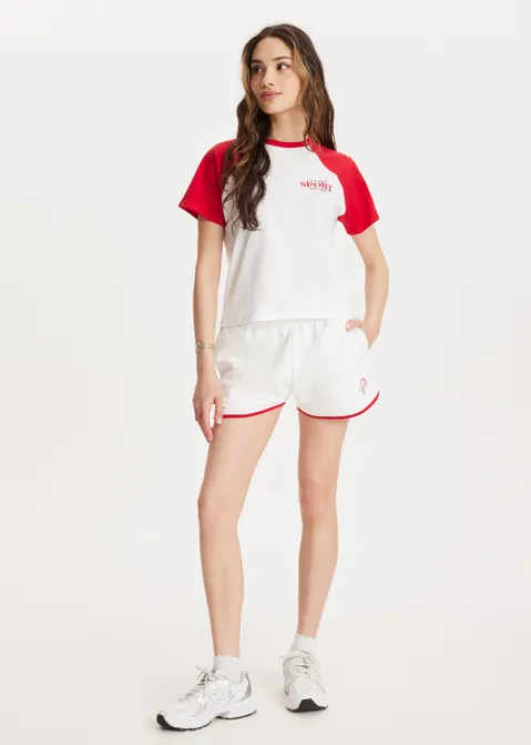 Retro t-shirt rood (ROO)