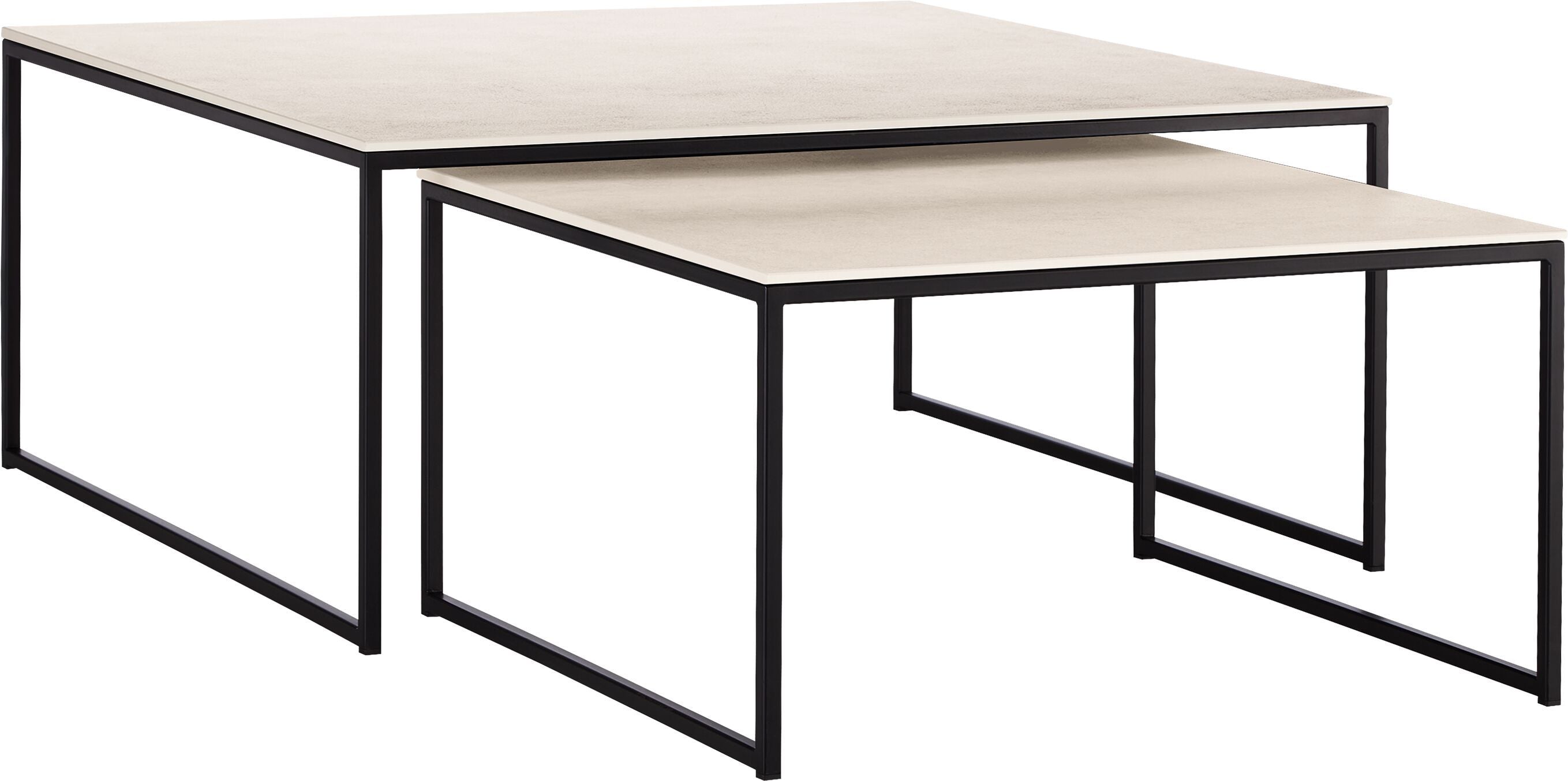 AVEA Salontisch - Lunar / schwarz / B: 65.0 cm x T: 65.0 cm x H: 35.8 cm