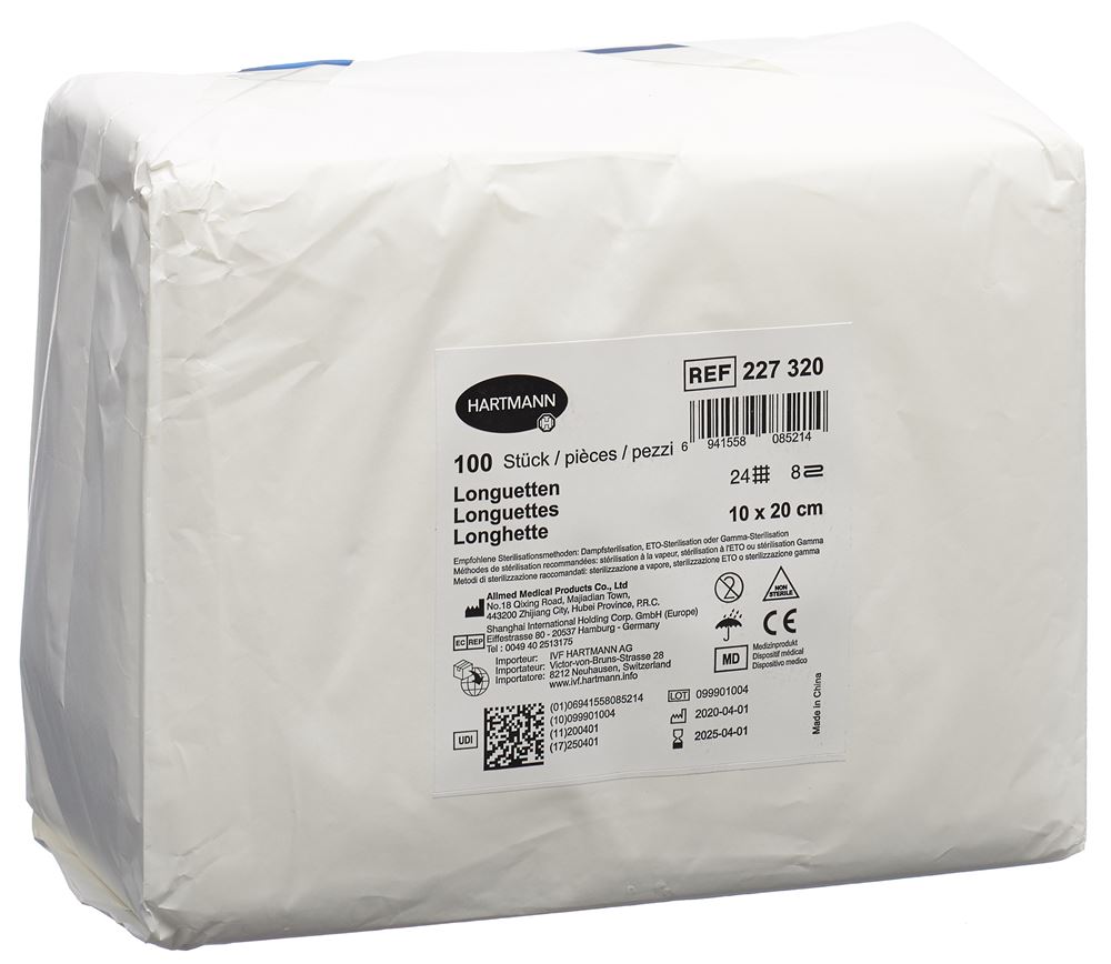 IVF Longuetten Typ 24 10x20cm 8 fach Btl 100 Stk