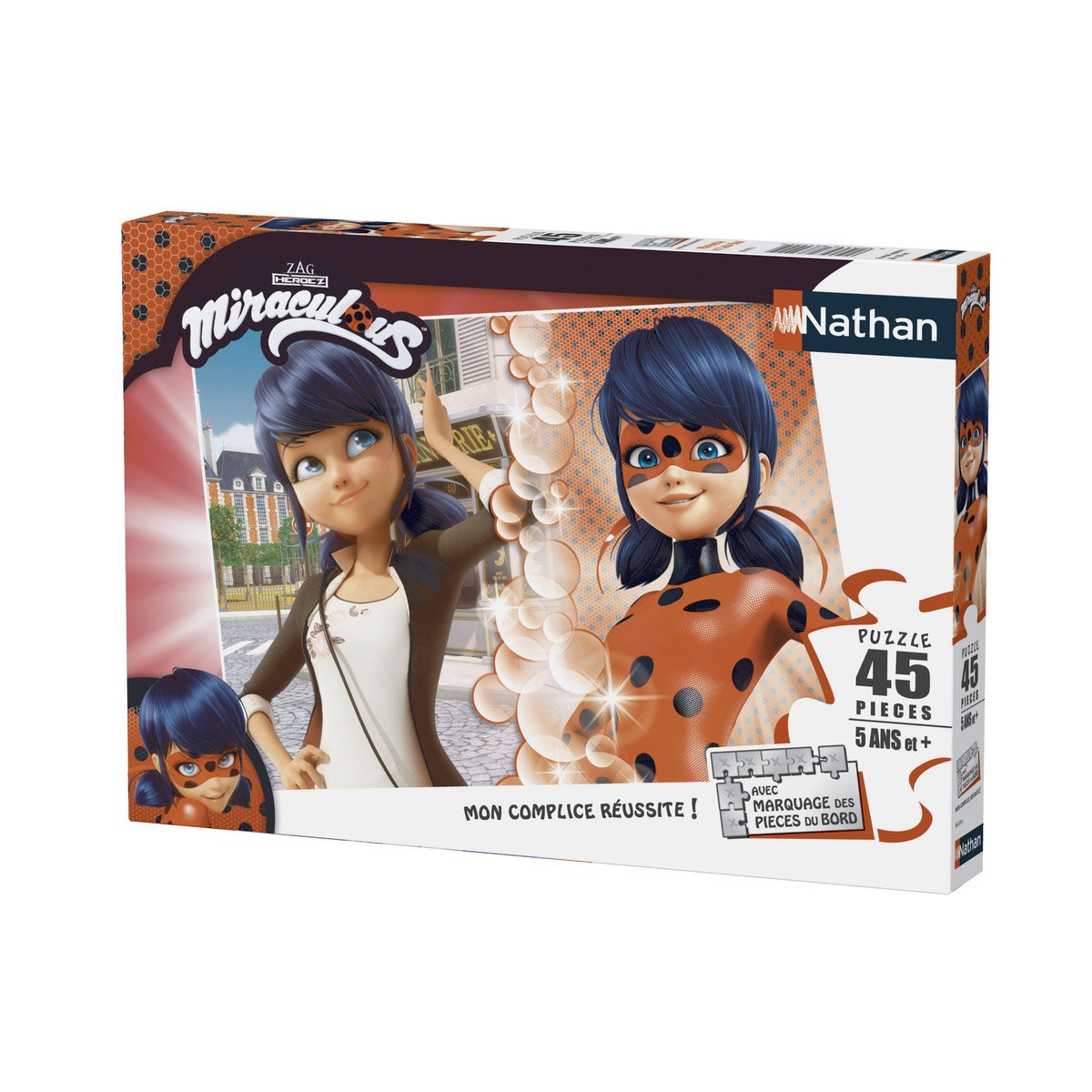 Puzzle 45 pièces - Marinette vs Lady Bug - Miraculous