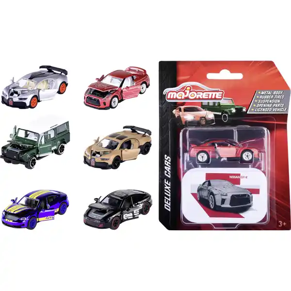Majorette Deluxe Assortment, 6-sort