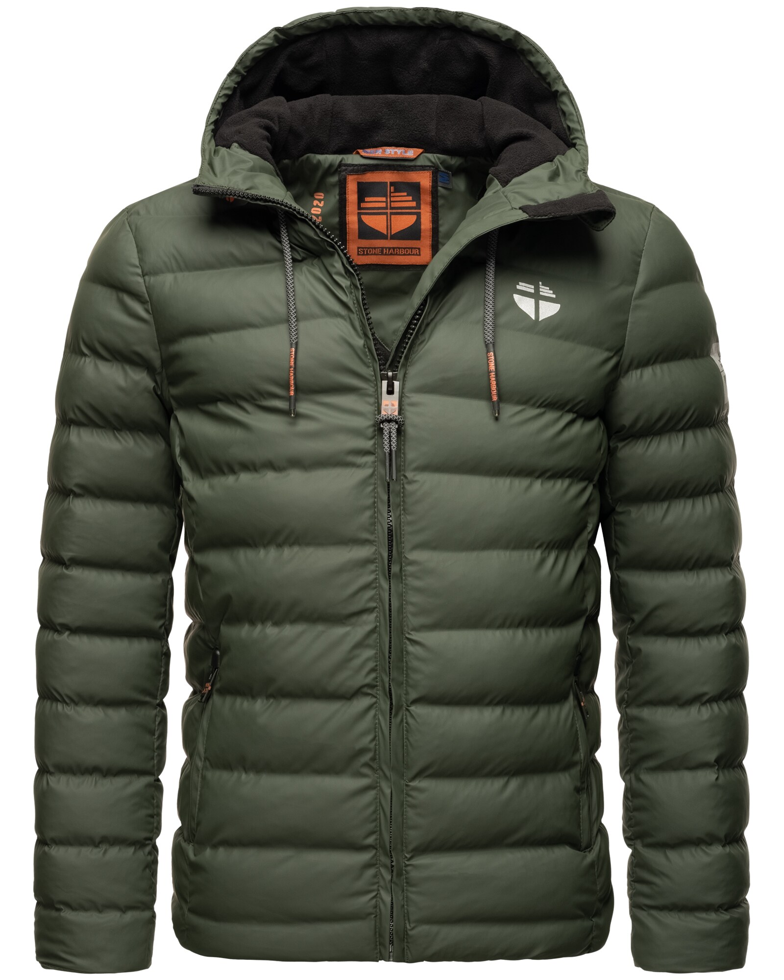 STONE HARBOUR Herren Winterjacke Wasserdichte Gesteppte Winter Regenjacke Zaharoo