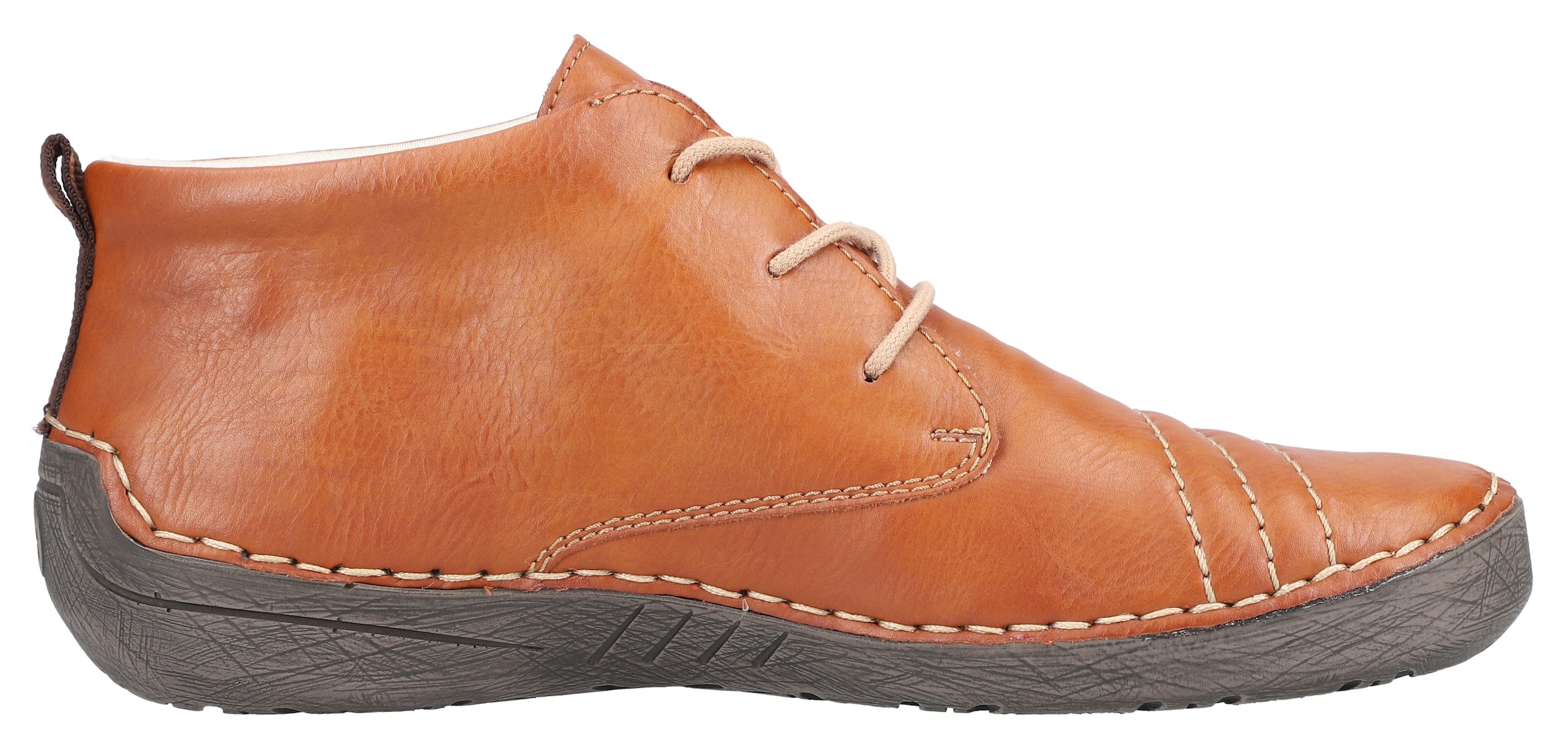 Rieker Schnürboots  mit feinen Ziernähten
