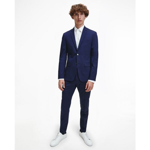 Calvin Klein Calças Fato Slim Azul 54
