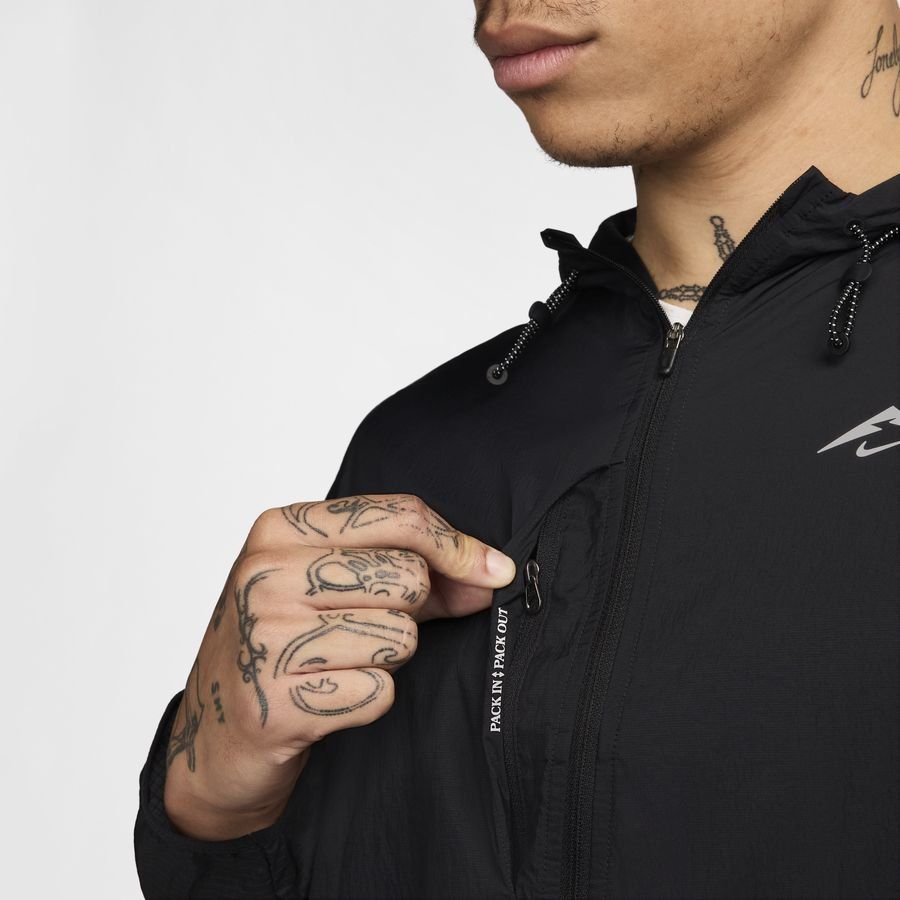 Nike Veste Running Trail Aireez - Noir/Gris/Blanc