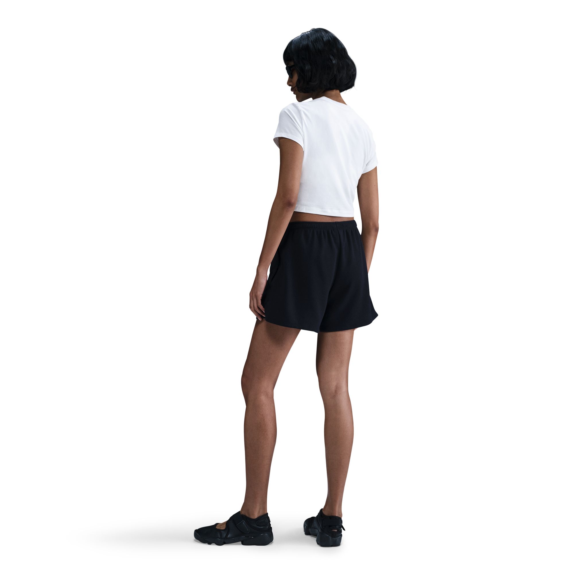 Sportswear Chill Knit Cropped Tee Dame 101/White/Black