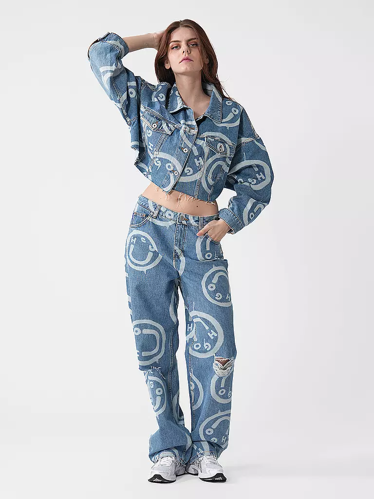 HUGO Jeansjacke  hellblau