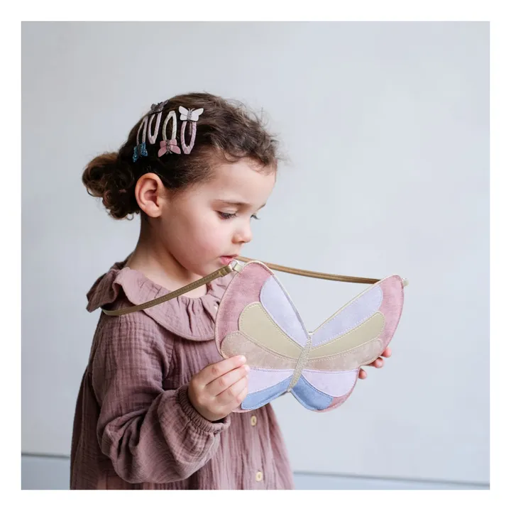 Mimi & Lula Lot 4 Barrettes Rainforest Butterfly | Rose
