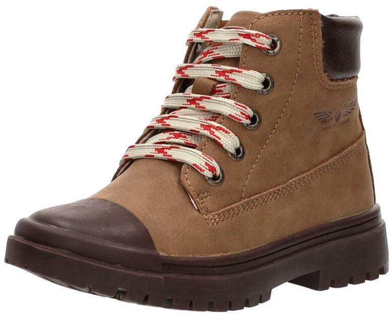 Shoesme Veterschoenen Hoog cognac