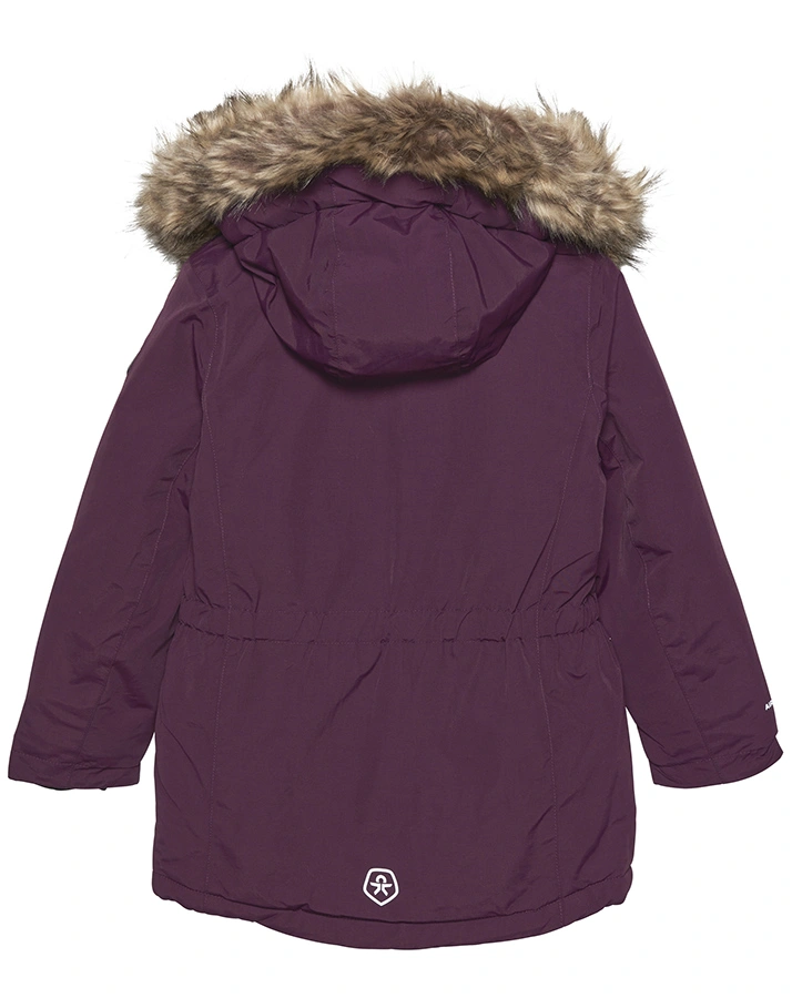 Parka VINTER mit Kunstfellbesatz in potent purple