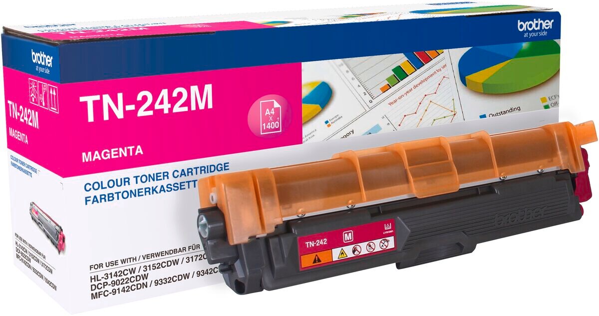 Brother Toner TN-242M Magenta (ca. 1400 Seiten)