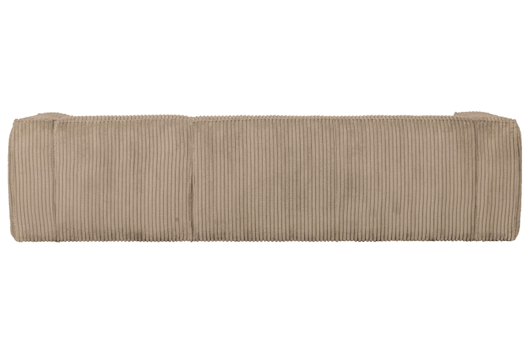 WOOOD Bean bank met chaise longue rechts rib travertin