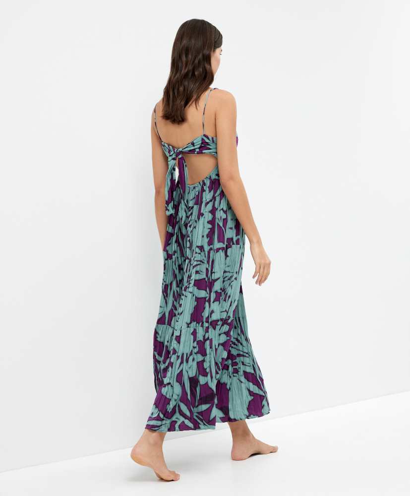 Vestido longo sem alças