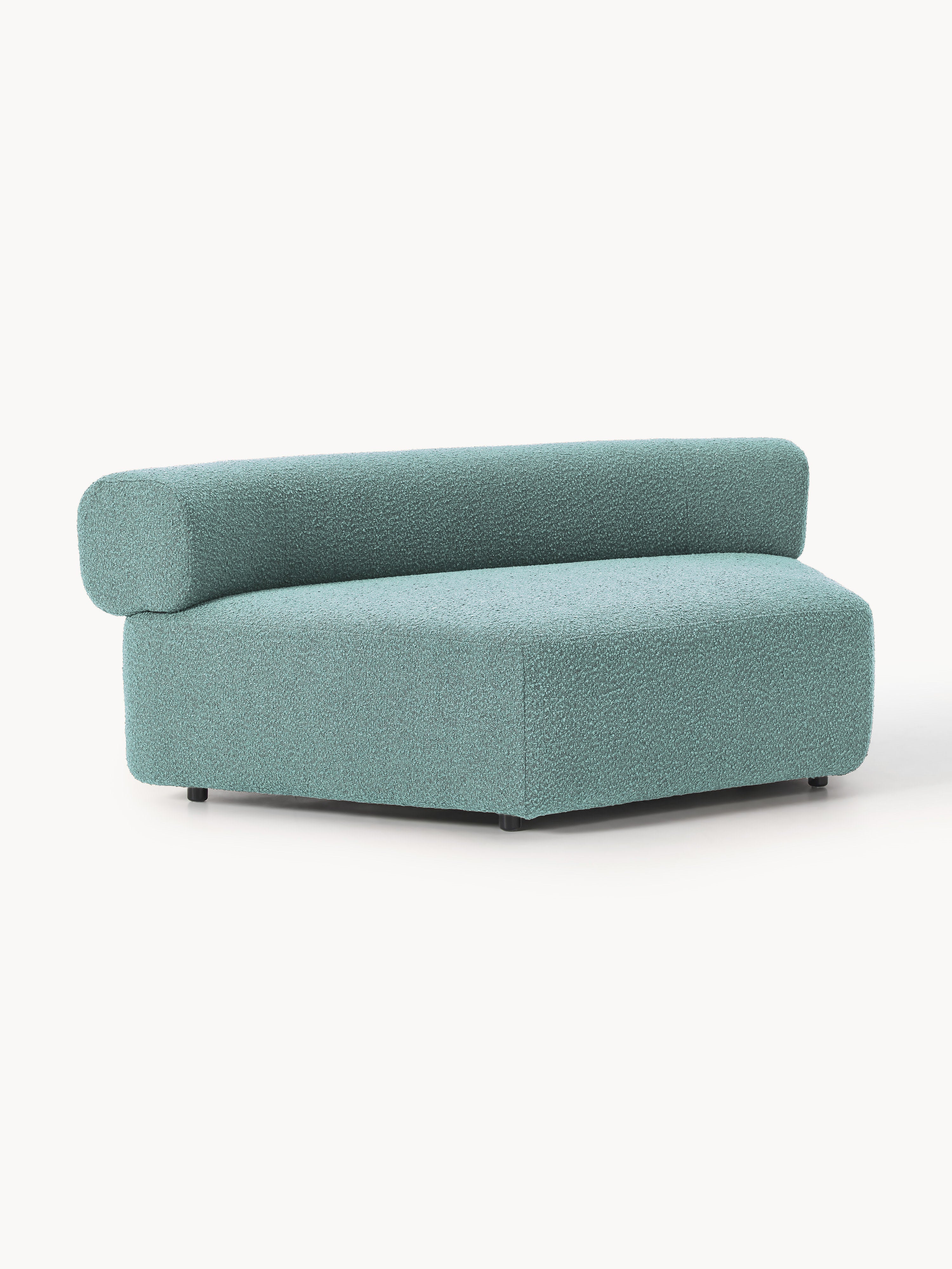 Ronde bouclé hoekmodule Anton
