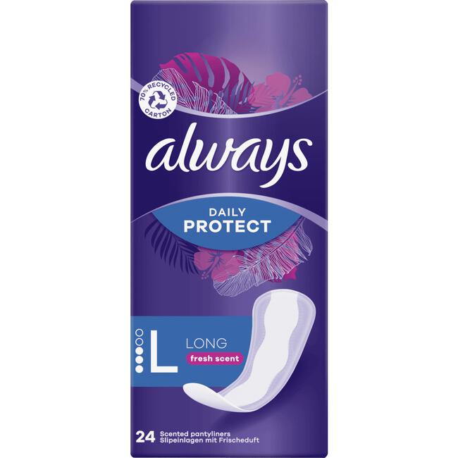 Always Daily Protect Inlegkruisjes Long 24 Stuks