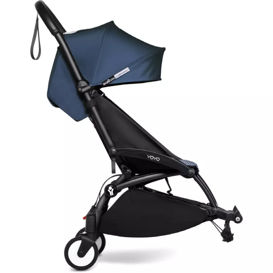 BABYZEN Kinderwagen YOYO 6+ connect White mit Textilset Air France Blue