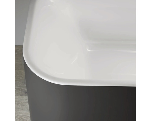 Ovaal bad DURAVIT Happy D,2 Plus 80 x 180 cm grafiet glad mat 700453800000000