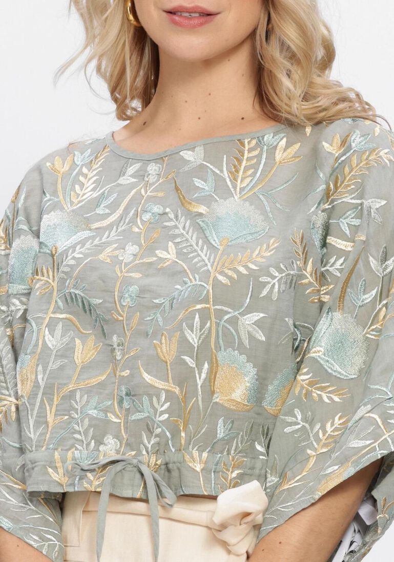 grijze greek archaic kori blouses s26k-4054105